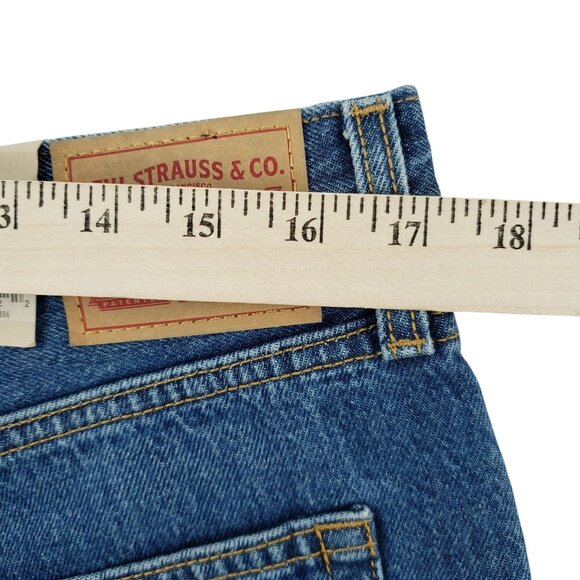 Levi's Jeans Women 94 Baggy Straight High Rise Med Wash Size 31x31(34x31) NWT - Picture 7 of 10